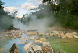 Rio fervente na Amazônia atinge mais de 90ºC e cozinha animais vivos
