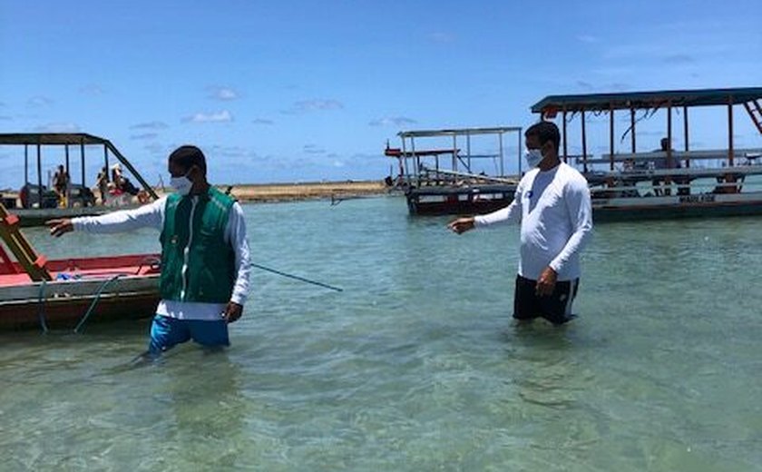 Fiscalização nas piscinas de Porto de Pedras é intensificada pela secretaria do Meio Ambiente