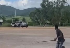 Homem é preso por tráfico de drogas após perseguição e troca de tiros em Estrela de Alagoas