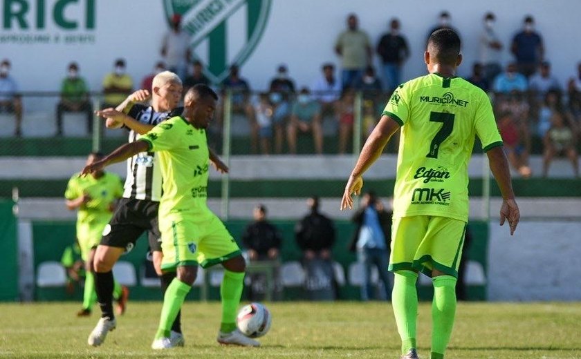Murici e Asa terminam em empate com 1 a 1 e partida é marcada por sete expulsões
