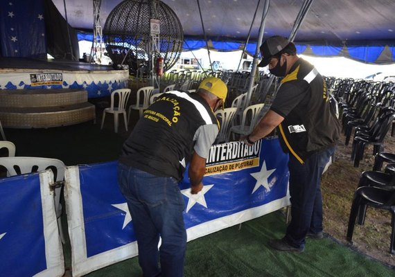 Circo em Mangabeiras que funcionava de forma clandestina é interditado