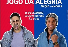 Jogo da Alegria: Encontro beneficente reune Carlinhos Maia e Ronaldinho Gaúcho