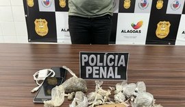 De novo: homem é preso com drogas e celulares que levaria para dentro de presídios