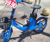 Bicicleta elétrica é colocada a venda no calçadão do Centro de Maceió
