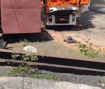 VÍDEO: Carreta pega fogo em oficina no Centro de São Luís do Quitunde