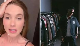 Virginia grava stories em closet que parece ser de Vini Jr. em Madri