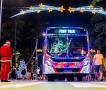 Free Tour Natal: Maceió ativa ônibus gratuitos para turismo natalino e circulação pela orla