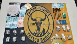 Mulher é presa com drogas e dinheiro durante operação policial em Palmeira dos Índios