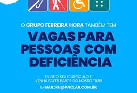 Grupo Ferreira Hora abre vagas para pessoas portadores de deficiência