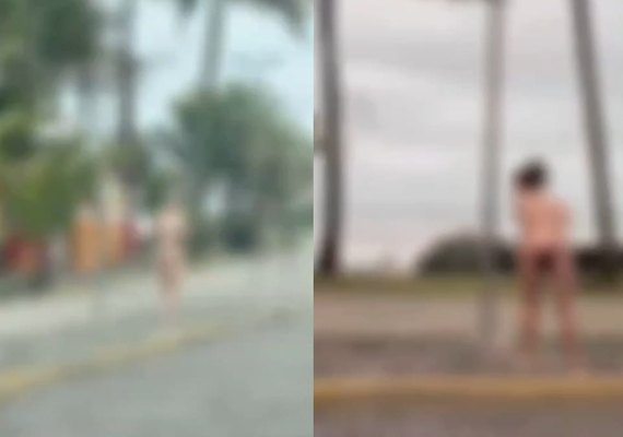 Mulher é vista nua em via pública, é abordada e confessa ter matado o pai com 20 facadas em SP