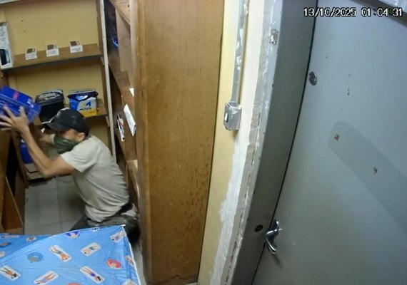 Polícia Civil divulga imagens de suspeito de furto em supermercado de Maceió