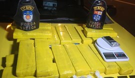 Polícia Militar apreende quase 16 kg de maconha em caixa de papelão no bairro do Vergel