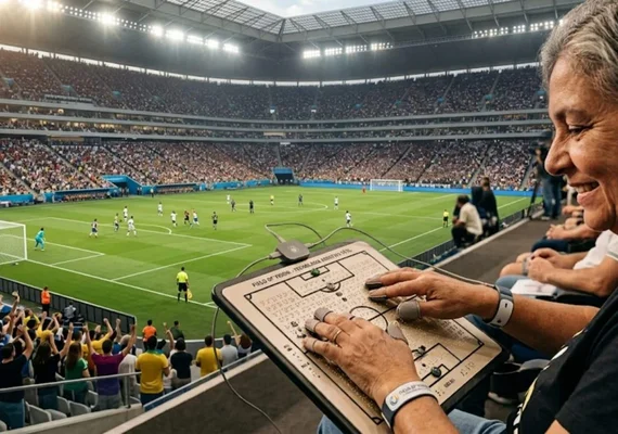 Inovação permite que pessoas com deficiência visual acompanhem futebol