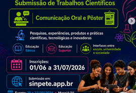 Inscrições abertas para apresentações científicas na Sinpete Nacional