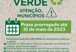 ICMS VERDE: Semarh prorroga prazo para 31 de maio de 2023