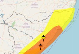 Inmet emite dois alertas de chuvas intensas para AL; confira a lista de 72 municípios