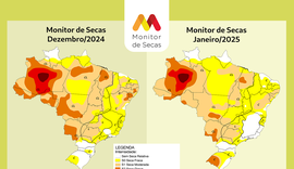 ANA aponta seca mais branda em Alagoas em fevereiro; área atingida pelo fenômeno caiu 10%