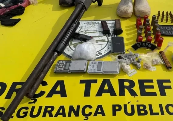 PM apreende drogas e armas em operações realizadas em cidades de AL