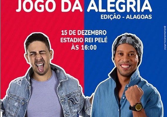 Jogo da Alegria: Encontro beneficente reune Carlinhos Maia e Ronaldinho Gaúcho