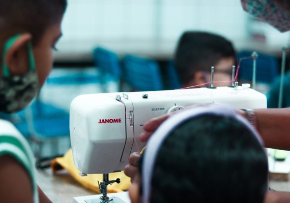 Estudantes da rede municipal aprendem matemática por meio da costura