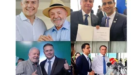 Renan cola com Lula; JHC tenta evitar que Bolsonaro grude nele