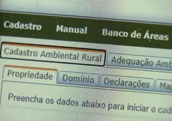 Prazo para inscrição no CAR vai até 31 de dezembro