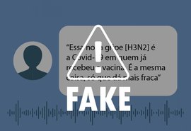 É falso que H3N2 seja o novo coronavírus em pacientes já vacinados contra a Covid-19