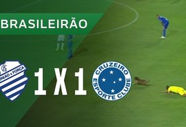 Empate  nos acréscimos entre CSA  e Cruzeiro