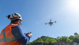 Drone intensificará o controle de insetos em bairros atingidos pelo afundamento de solo