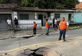 Lixo em galeria causa rebaixamento de solo na Chã da Jaqueira; Prefeitura descarta relação com mineração