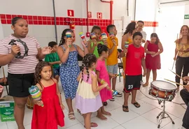 Projeto Melodia Sustentável incentiva criatividade e educação ambiental entre crianças dos Flexais