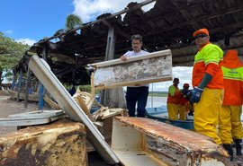 Ação retira 150 toneladas de resíduos da Lagoa Mundaú, em Maceió