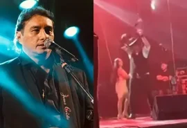 Cantor se revolta em show, joga violão no chão e abandona palco após defender Neymar