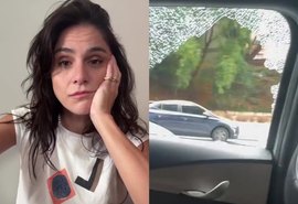 Namorada de Fábio Porchat sofre tentativa de assalto e se fere com estilhaços