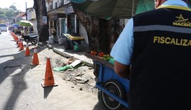 Convivio Social iniciou hoje (13) alinhamento de ambulantes no Centro de Maceió