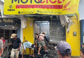 Incêndio destrói loja de peças automotivas no interior de Alagoas