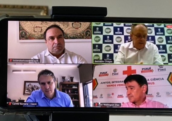 Com Renan Filho em quarentena, Luciano Barbosa participa de reunião de governadores