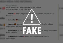 É falso que países tenham abandonado a vacinação contra a Covid-19