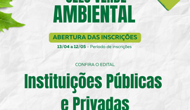 Inscrições para Selo Verde Ambiental 2026 seguem até 12 de maio