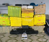 Polícia Militar apreende  187 kilos de maconha em Arapiraca