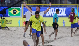 Brasil vence e vai à final da Copa do Mundo de futebol de areia