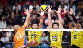 Brasil vence Holanda de virada na Liga das Nações de Vôlei Masculino