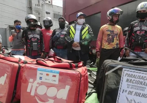 Entregadores por aplicativo anunciam paralisação nacional em 31 de março e 01 de abril