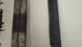 Homem é preso suspeito de agredir companheira com facão em Piranhas