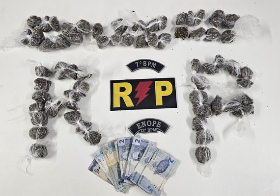 Polícia Militar apreende drogas e material roubado em ações no interior do estado