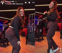 Thais Carla dança em treino e celebra nova fase após anunciar divórcio