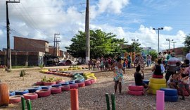 Prefeitura revitaliza ponto de lixo no Conjunto Rosane Collor, no bairro Clima Bom