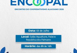 Alagoas realiza Encoopal 2026 para fortalecer cooperativismo no estado