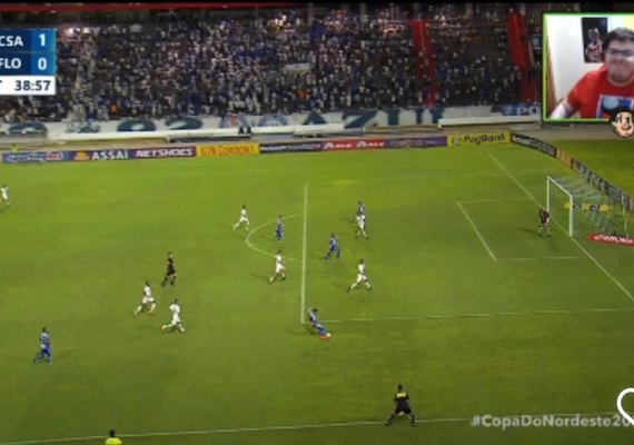 Jornalista alagoano é elogiado pelo streamer Casimiro ao narrar jogo da Copa do Nordeste