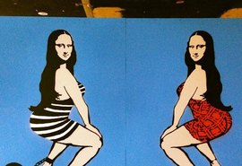 Artista criador da Monalisa Funkeira é preso ao fazer grafite na Ufal